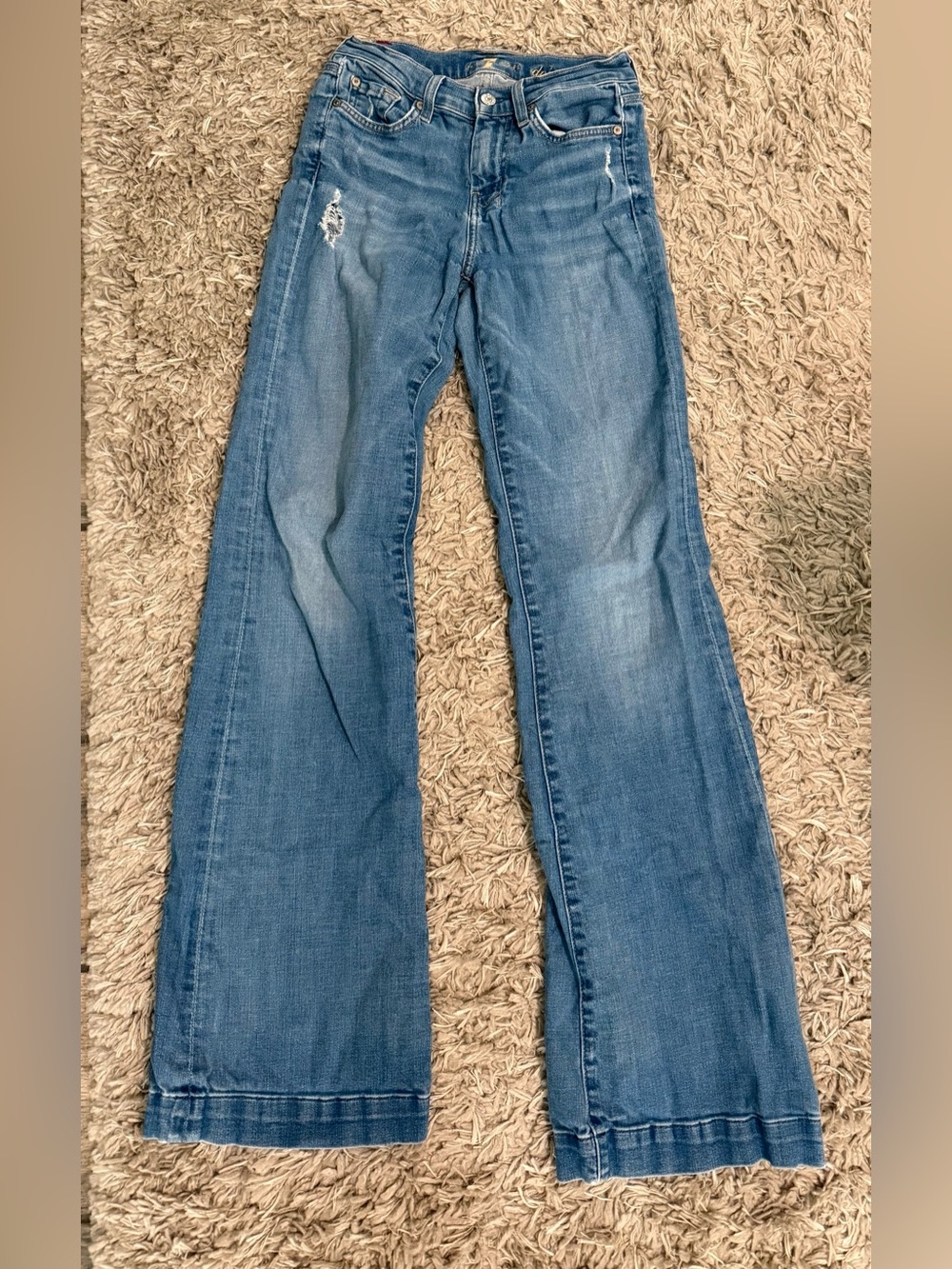 Women’s Seven Jeans Wide-Leg Distressed